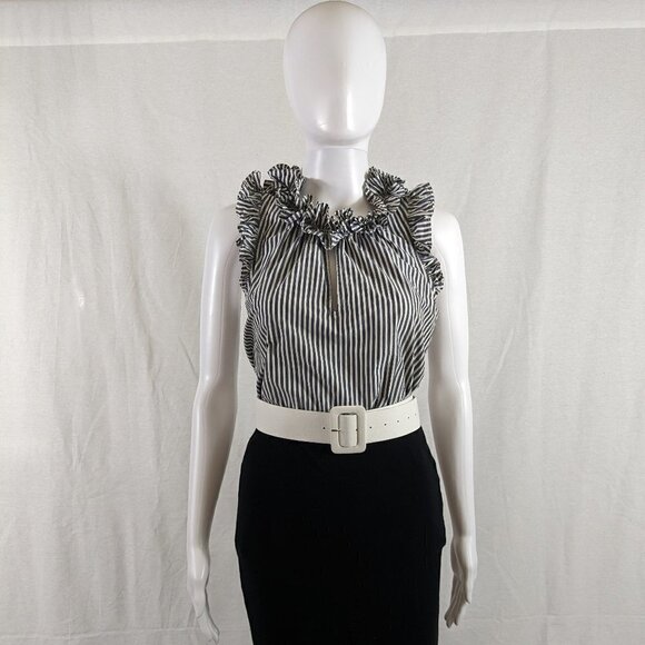 J Crew Frilly Sleeveless Blouse - Picture 1 of 5